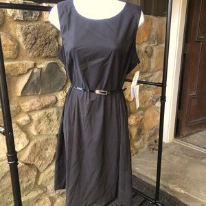 MSK black dress with removable belt